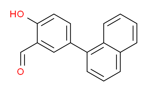 CAS No. 1111128-90-5, 2-Hydroxy-5-(naphthalen-1-yl)benzaldehyde