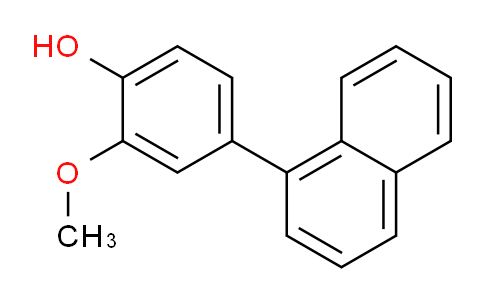CAS No. 899827-12-4, 2-Methoxy-4-(naphthalen-1-yl)phenol