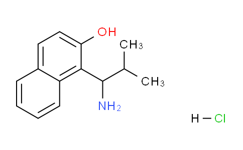 CAS No. 915781-03-2, 1-(1-Amino-2-methylpropyl)naphthalen-2-ol hydrochloride