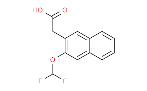 CAS No. 1261871-27-5, 2-(Difluoromethoxy)naphthalene-3-acetic acid