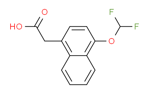 CAS No. 1261660-66-5, 1-(Difluoromethoxy)naphthalene-4-acetic acid