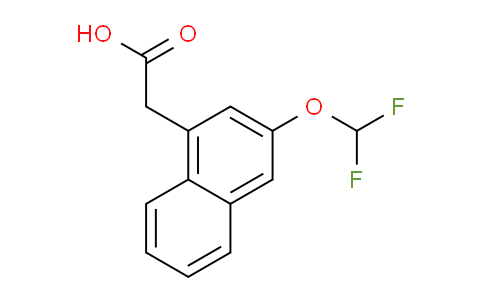 CAS No. 1261488-15-6, 2-(Difluoromethoxy)naphthalene-4-acetic acid