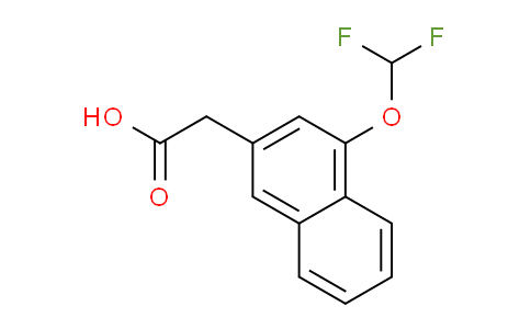 CAS No. 1261488-68-9, 1-(Difluoromethoxy)naphthalene-3-acetic acid