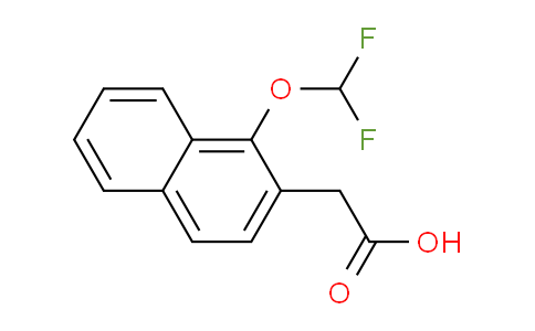 CAS No. 1261587-09-0, 1-(Difluoromethoxy)naphthalene-2-acetic acid