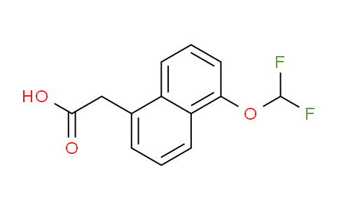 CAS No. 1261729-69-4, 1-(Difluoromethoxy)naphthalene-5-acetic acid
