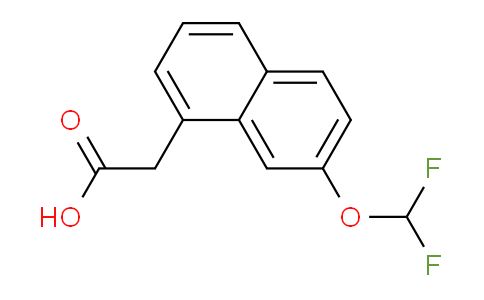 CAS No. 1261627-82-0, 2-(Difluoromethoxy)naphthalene-8-acetic acid