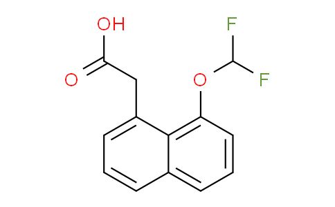 CAS No. 1261682-80-7, 1-(Difluoromethoxy)naphthalene-8-acetic acid