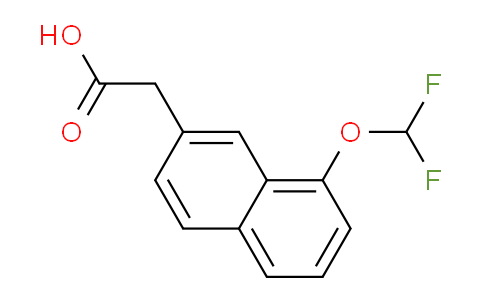 CAS No. 1261808-11-0, 1-(Difluoromethoxy)naphthalene-7-acetic acid