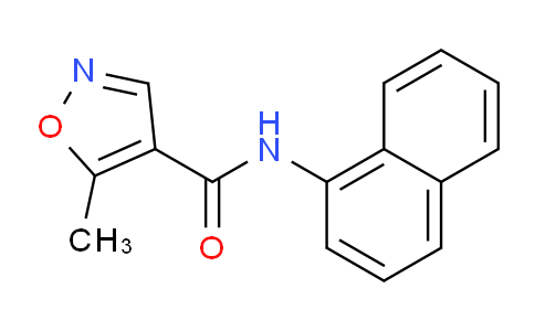 CAS No. 61643-35-4, 5-Methyl-N-(naphthalen-1-yl)isoxazole-4-carboxamide