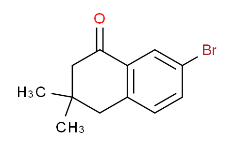 CAS No. 102568-21-8, 7-Bromo-3,3-dimethyl-3,4-dihydronaphthalen-1(2H)-one