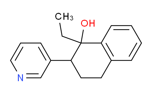 CAS No. 93406-29-2, 1-Ethyl-2-(pyridin-3-yl)-1,2,3,4-tetrahydronaphthalen-1-ol