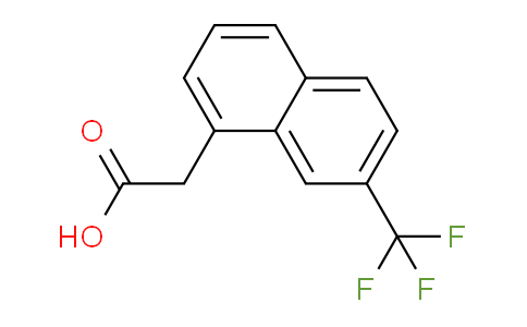 CAS No. 1261868-84-1, 2-(7-(Trifluoromethyl)naphthalen-1-yl)acetic acid