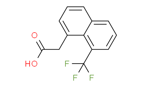 CAS No. 1261799-23-8, 1-(Trifluoromethyl)naphthalene-8-acetic acid