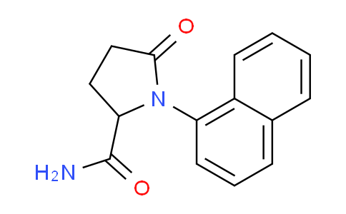 CAS No. 471917-20-1, 1-(Naphthalen-1-yl)-5-oxopyrrolidine-2-carboxamide