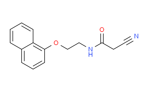 MC766821 | 331829-89-1 | 2-Cyano-N-(2-(naphthalen-1-yloxy)ethyl)acetamide