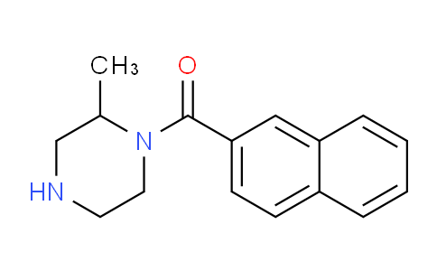 CAS No. 1240566-58-8, (2-Methylpiperazin-1-yl)(naphthalen-2-yl)methanone