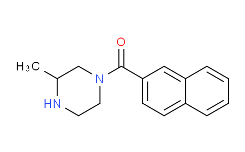 CAS No. 1240581-48-9, (3-Methylpiperazin-1-yl)(naphthalen-2-yl)methanone