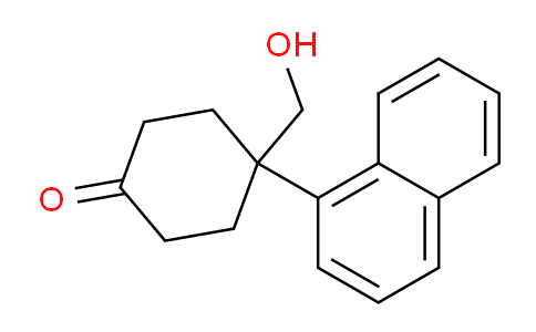 CAS No. 61749-17-5, 4-(Hydroxymethyl)-4-(naphthalen-1-yl)cyclohexanone