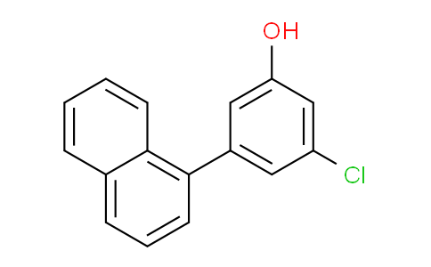CAS No. 1262003-81-5, 3-Chloro-5-(naphthalen-1-yl)phenol