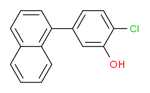 CAS No. 1261897-26-0, 2-Chloro-5-(naphthalen-1-yl)phenol