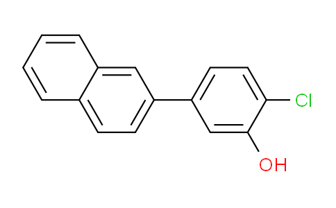CAS No. 1261955-90-1, 2-Chloro-5-(naphthalen-2-yl)phenol