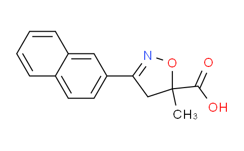 CAS No. 1326814-23-6, 5-Methyl-3-(naphthalen-2-yl)-4,5-dihydroisoxazole-5-carboxylic acid