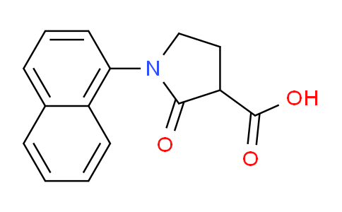 CAS No. 618070-36-3, 1-(Naphthalen-1-yl)-2-oxopyrrolidine-3-carboxylic acid