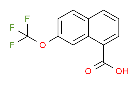 CAS No. 1261633-51-5, 2-(Trifluoromethoxy)naphthalene-8-carboxylic acid