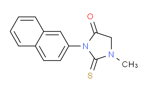 CAS No. 956587-16-9, 1-Methyl-3-(naphthalen-2-yl)-2-thioxoimidazolidin-4-one