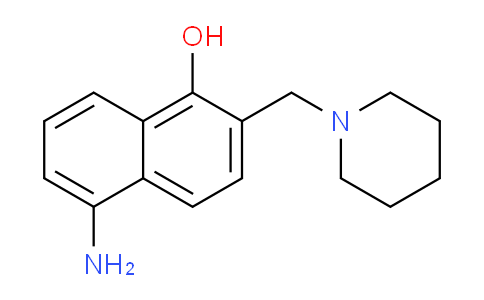CAS No. 116415-31-7, 5-Amino-2-(piperidin-1-ylmethyl)naphthalen-1-ol