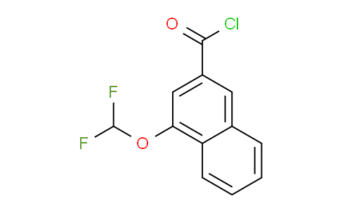 CAS No. 1261561-94-7, 1-(Difluoromethoxy)naphthalene-3-carbonyl chloride