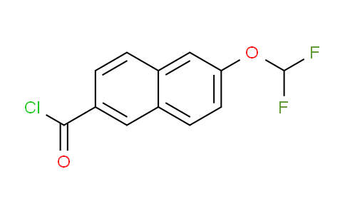 CAS No. 1261788-10-6, 2-(Difluoromethoxy)naphthalene-6-carbonyl chloride