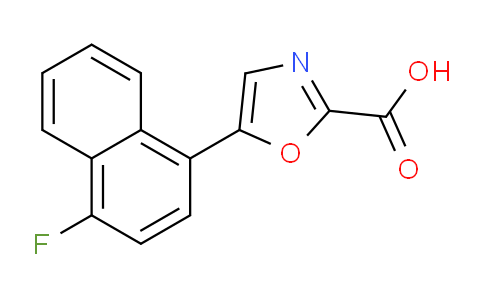 CAS No. 1394022-30-0, 5-(4-Fluoronaphthalen-1-yl)oxazole-2-carboxylic acid