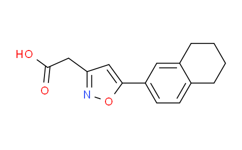 CAS No. 1018663-18-7, 2-(5-(5,6,7,8-Tetrahydronaphthalen-2-yl)isoxazol-3-yl)acetic acid