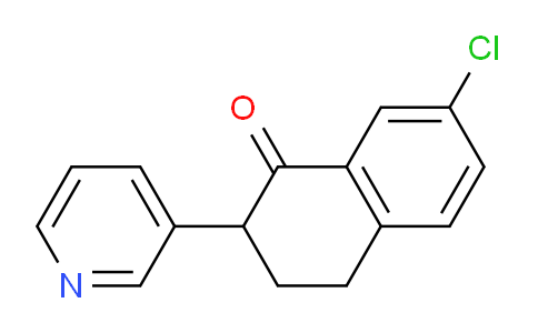 CAS No. 786-97-0, 7-Chloro-2-(pyridin-3-yl)-3,4-dihydronaphthalen-1(2H)-one