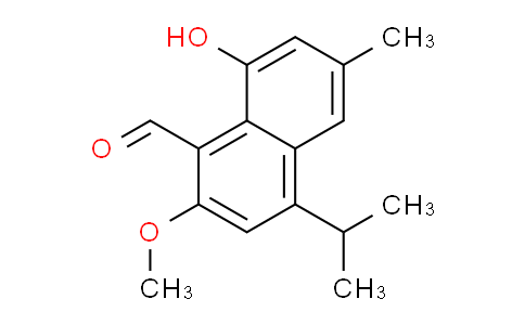 CAS No. 40817-06-9, 8-Hydroxy-4-isopropyl-2-methoxy-6-methyl-1-naphthaldehyde
