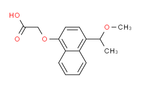 CAS No. 1394023-16-5, 2-((4-(1-Methoxyethyl)naphthalen-1-yl)oxy)acetic acid