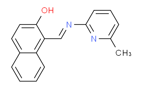 CAS No. 72350-09-5, 1-(((6-Methylpyridin-2-yl)imino)methyl)naphthalen-2-ol