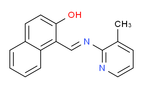 CAS No. 72366-42-8, 1-(((3-Methylpyridin-2-yl)imino)methyl)naphthalen-2-ol