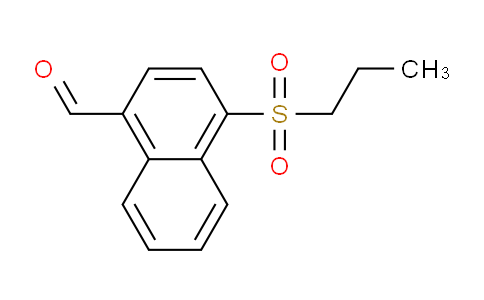 CAS No. 1394021-12-5, 4-(Propylsulfonyl)-1-naphthaldehyde