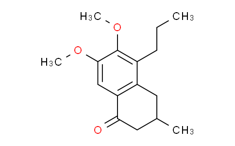 CAS No. 213971-37-0, 6,7-Dimethoxy-3-methyl-5-propyl-3,4-dihydronaphthalen-1(2H)-one