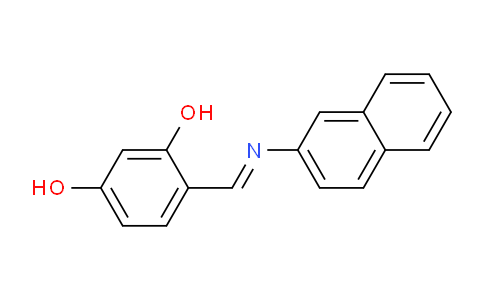 CAS No. 83919-59-9, 4-((Naphthalen-2-ylimino)methyl)benzene-1,3-diol