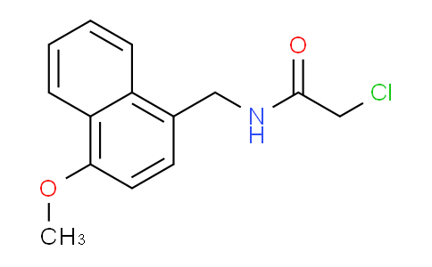 CAS No. 861225-85-6, 2-Chloro-N-((4-methoxynaphthalen-1-yl)methyl)acetamide