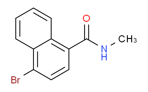 CAS No. 1365272-43-0, 4-Bromo-N-methylnaphthalene-1-carboxamide