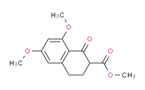 CAS No. 1956377-10-8, Methyl 6,8-dimethoxy-1-oxo-1,2,3,4-tetrahydronaphthalene-2-carboxylate