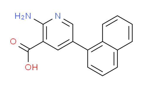CAS No. 1261905-31-0, 2-Amino-5-(naphthalen-1-yl)nicotinic acid