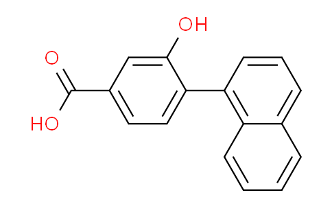 CAS No. 1262006-76-7, 3-Hydroxy-4-(naphthalen-1-yl)benzoic acid