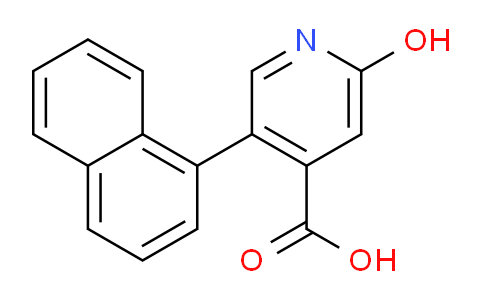 CAS No. 1261907-05-4, 2-Hydroxy-5-(naphthalen-1-yl)isonicotinic acid