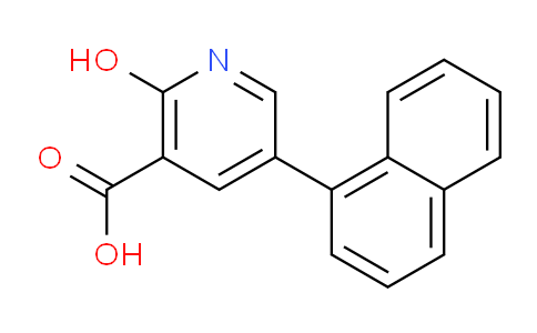 CAS No. 1262006-77-8, 2-Hydroxy-5-(naphthalen-1-yl)nicotinic acid