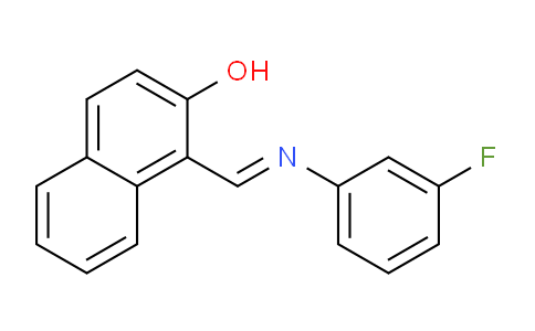 CAS No. 637738-68-2, 1-(((3-Fluorophenyl)imino)methyl)naphthalen-2-ol